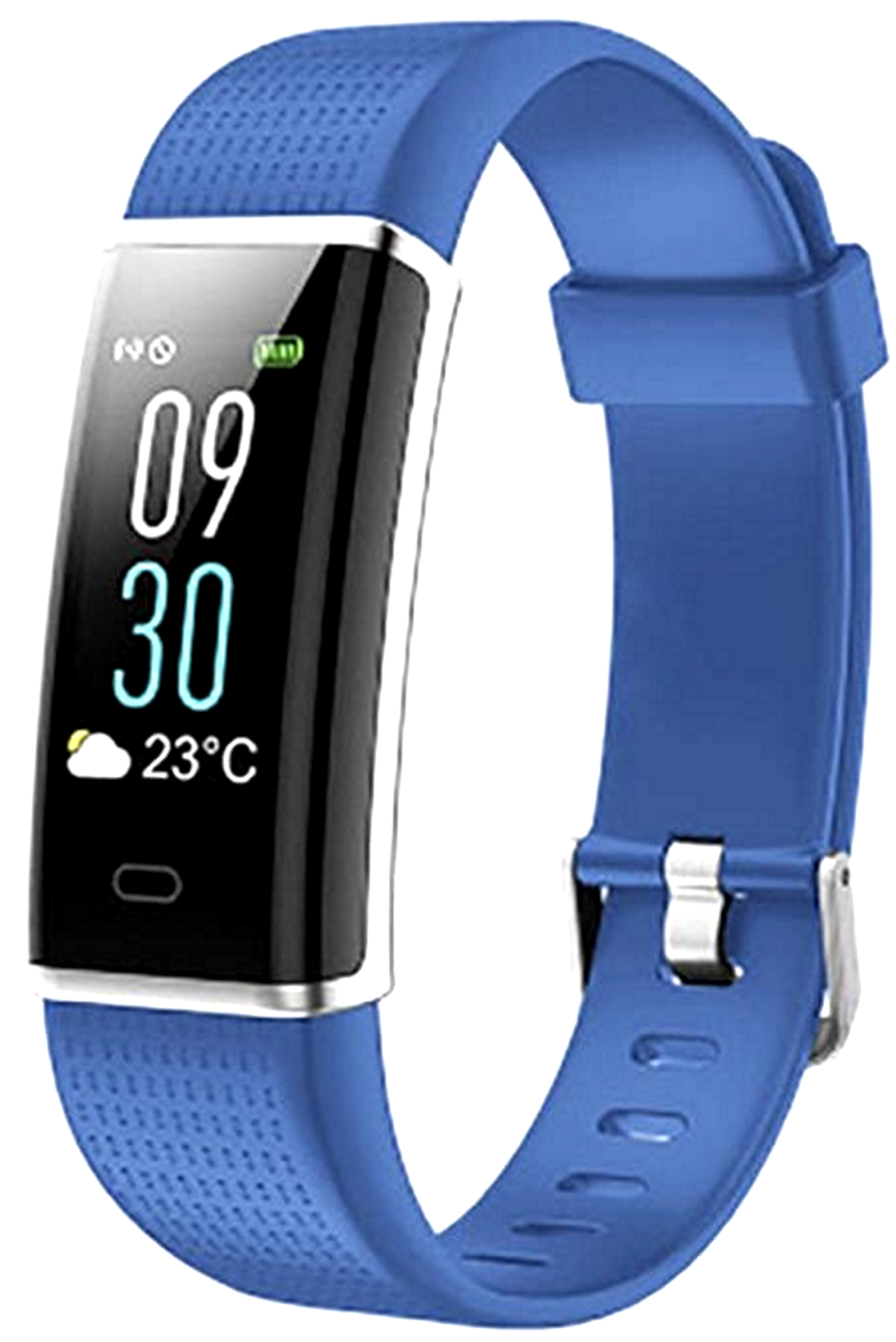 Smartwatch si Bratara Fitness Smart Comfort F13, Monitorizare Puls, Pasi, Calorii, Notificare Mesaje, IP67 Waterproof, Culoare Albastru