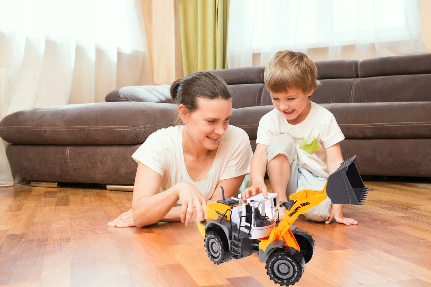 Excavator Constructie IDL, Mc Construct, Editie 2019, Functioneaza in orice loc: pe nisip, acasa, in gradina sau pe terenul de joaca, Dotat cu trapa acces motor, Accesorizat cu Parti in MISCARE este o modalitate excelenta de a deveni un mic constructor