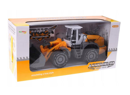 Excavator Constructie IDL, Mc Construct, Editie 2019, Functioneaza in orice loc: pe nisip, acasa, in gradina sau pe terenul de joaca, Dotat cu trapa acces motor, Accesorizat cu Parti in MISCARE este o modalitate excelenta de a deveni un mic constructor