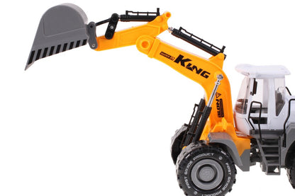 Excavator Constructie IDL, Mc Construct, Editie 2019, Functioneaza in orice loc: pe nisip, acasa, in gradina sau pe terenul de joaca, Dotat cu trapa acces motor, Accesorizat cu Parti in MISCARE este o modalitate excelenta de a deveni un mic constructor