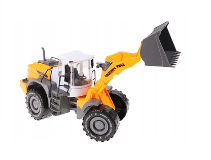 Excavator Constructie IDL, Mc Construct, Editie 2019, Functioneaza in orice loc: pe nisip, acasa, in gradina sau pe terenul de joaca, Dotat cu trapa acces motor, Accesorizat cu Parti in MISCARE este o modalitate excelenta de a deveni un mic constructor