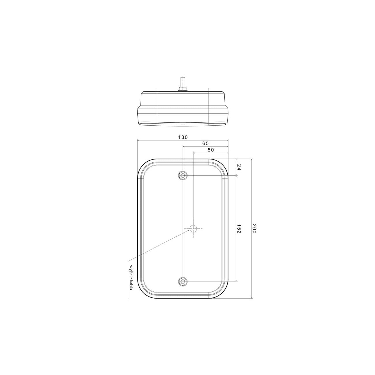 Lampa Spate cu LED idealSTORE, dimensiune 200130, LED, 6 Functii, pentru Remorci, Tractoare, Camioane, ATV, parte Montare Universala