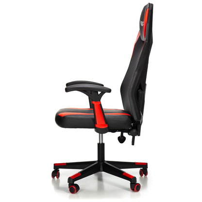 Scaun Gaming Reglabil cu mecanism SmoothBlock idealSTORE Collection Ignis Design, Echipat cu cotiere moi si stabile, Posibilitatea modificarii unghiului spatarului