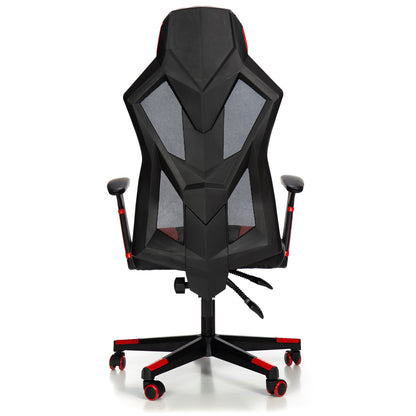 Scaun Gaming Reglabil cu mecanism SmoothBlock idealSTORE Collection Ignis Design, Echipat cu cotiere moi si stabile, Posibilitatea modificarii unghiului spatarului