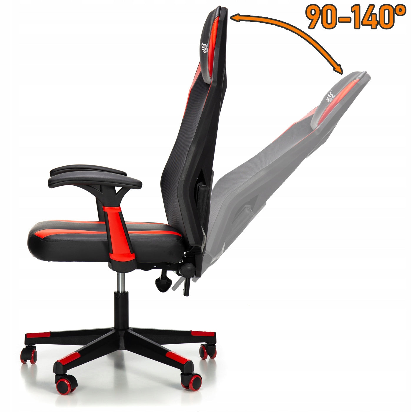 Scaun Gaming Reglabil cu mecanism SmoothBlock idealSTORE Collection Ignis Design, Echipat cu cotiere moi si stabile, Posibilitatea modificarii unghiului spatarului