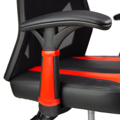 Scaun Gaming Reglabil cu mecanism SmoothBlock idealSTORE Collection Ignis Design, Echipat cu cotiere moi si stabile, Posibilitatea modificarii unghiului spatarului