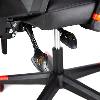 Scaun Gaming Reglabil cu mecanism SmoothBlock idealSTORE Collection Ignis Design, Echipat cu cotiere moi si stabile, Posibilitatea modificarii unghiului spatarului