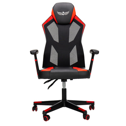 Scaun Gaming Reglabil cu mecanism SmoothBlock idealSTORE Collection Ignis Design, Echipat cu cotiere moi si stabile, Posibilitatea modificarii unghiului spatarului