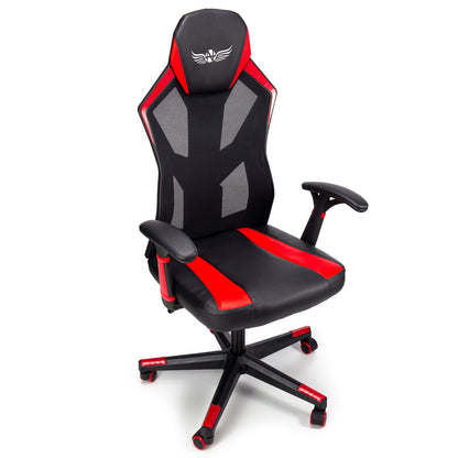 Scaun Gaming Reglabil cu mecanism SmoothBlock idealSTORE Collection Ignis Design, Echipat cu cotiere moi si stabile, Posibilitatea modificarii unghiului spatarului