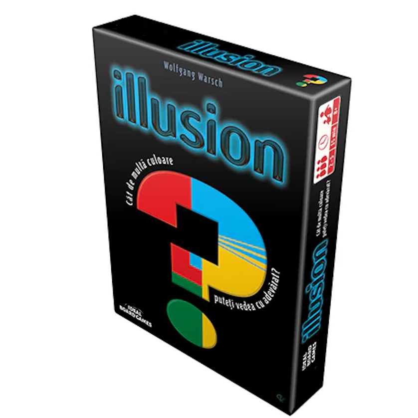 Joc de societate illusion idealSTORE, Cat de mult puteti discerne Culorile, Cata culori poti Vedea, 110 Carti, 1 Regulament