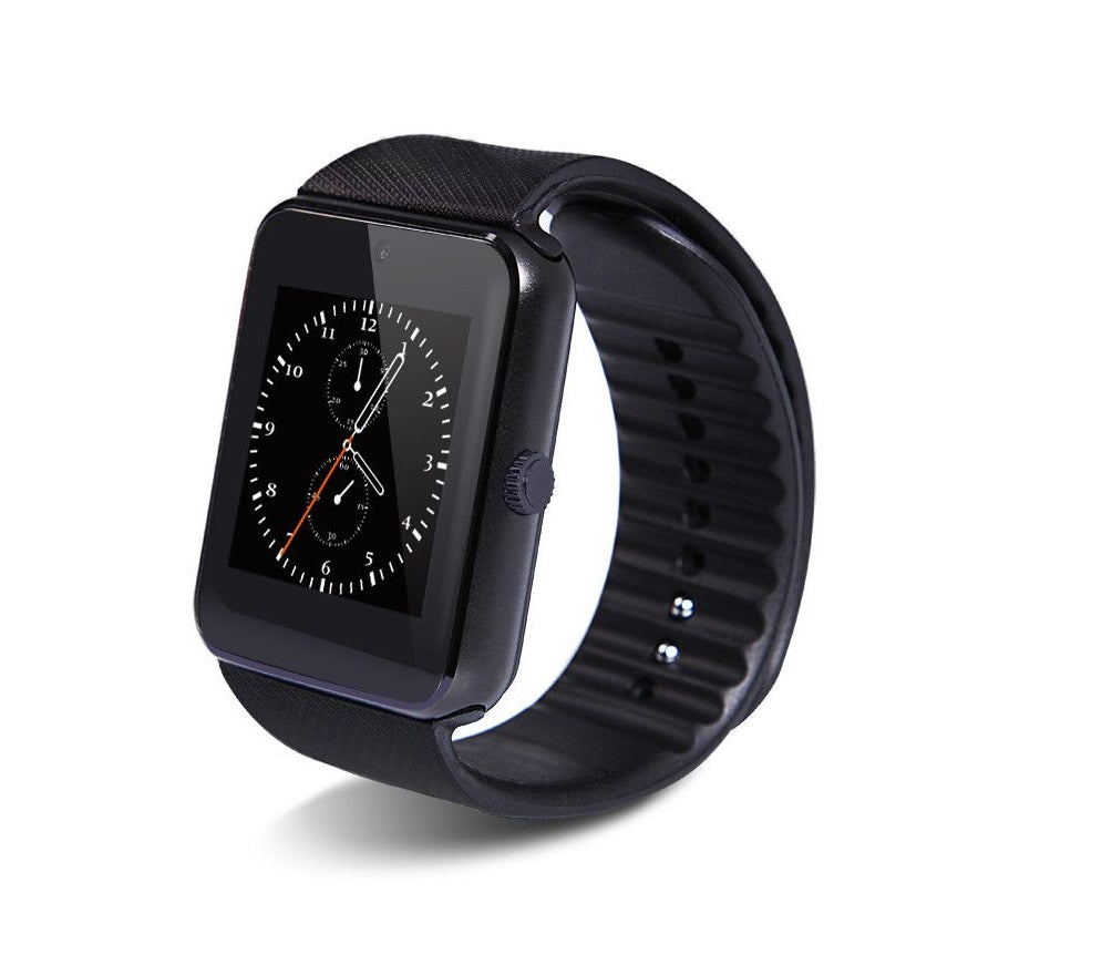 Ceas Smartwatch cu Telefon IMPRESSION STYLE, Bratara din SILICON Neagra, Display LCD Capacitiv de 1.54' Antizgarieturi, Camera 1.3 Mpx, Slot card de memeorie, Mod Apelare BT, Carcasa rezistenta din ALUMINIU, Culoare Negru