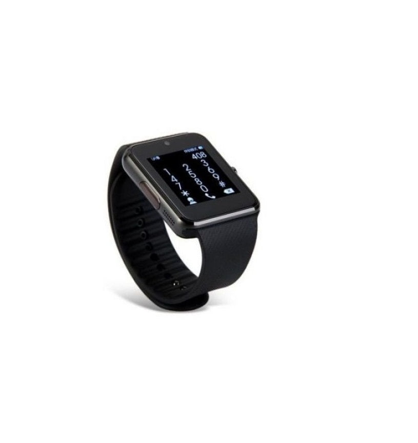 Ceas Smartwatch cu Telefon IMPRESSION STYLE, Bratara din SILICON Neagra, Display LCD Capacitiv de 1.54' Antizgarieturi, Camera 1.3 Mpx, Slot card de memeorie, Mod Apelare BT, Carcasa rezistenta din ALUMINIU, Culoare Negru