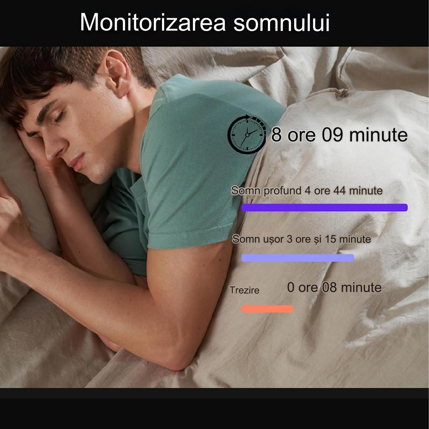 Inel Inteligent idealSTORE BetaSmart, Unisex, Monitorizare Ritm Cardiac, Temperatura, Oxigen, Somn, Mod multi-sport, Inregistrare Pasi si Activitate Fitness, Desing Modern, 23 mm Silver