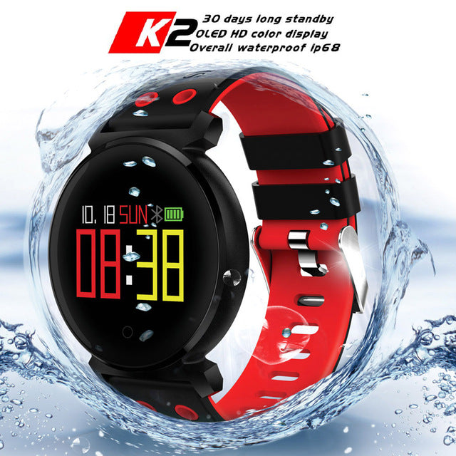 Ceas Smartwatch si Bratara Fitness Kinetic 2 2018, Cu Monitorizare Puls, Pasi, Calorii, Notificare Mesaje, IP68 Waterproof, Culoare : Negru