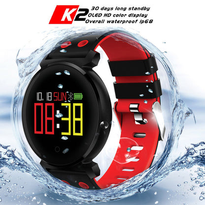Ceas Smartwatch si Bratara Fitness Kinetic 2 2018, Cu Monitorizare Puls, Pasi, Calorii, Notificare Mesaje, IP68 Waterproof, Culoare : Negru
