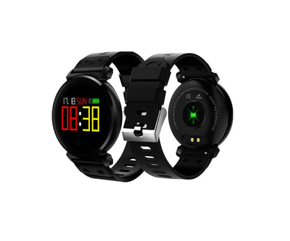 Ceas Smartwatch si Bratara Fitness Kinetic 2 2018, Cu Monitorizare Puls, Pasi, Calorii, Notificare Mesaje, IP68 Waterproof, Culoare : Negru