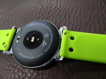 Ceas Smartwatch si Bratara Fitness Kinetic 2 2018, Cu Monitorizare Puls, Pasi, Calorii, Notificare Mesaje, IP68 Waterproof, Culoare : Negru-Verde