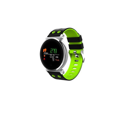 Ceas Smartwatch si Bratara Fitness Kinetic 2 2018, Cu Monitorizare Puls, Pasi, Calorii, Notificare Mesaje, IP68 Waterproof, Culoare : Negru-Verde