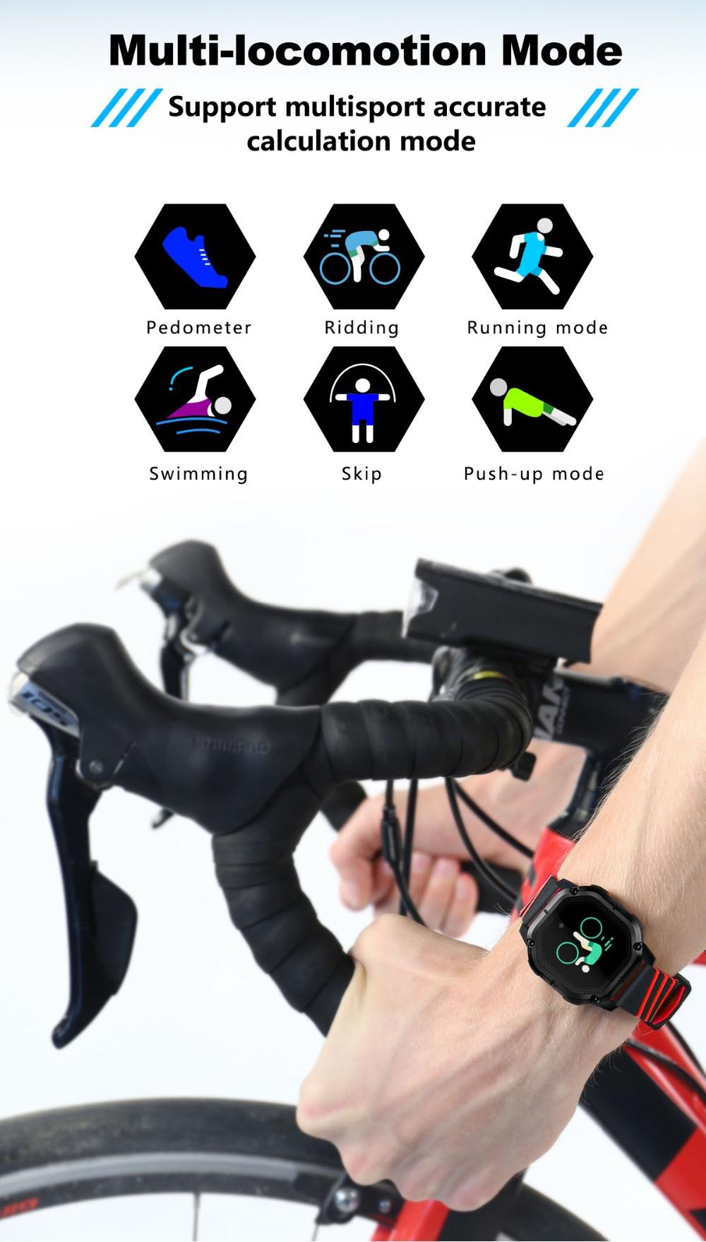 Ceas Smartwatch si Bratara Fitness Sport-Tech K5, Model Sport, Tensiometru, Puls, Monitor Somn, Bratara Detasabila, Notificare Apeluri si Mesaje, IP68 Waterproof, Incarcare Magnetica, Culoare Negru