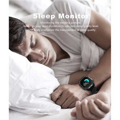 Ceas Smartwatch si Bratara Fitness Sport-Tech K5, Model Sport, Tensiometru, Puls, Monitor Somn, Bratara Detasabila, Notificare Apeluri si Mesaje, IP68 Waterproof, Incarcare Magnetica, Culoare Negru