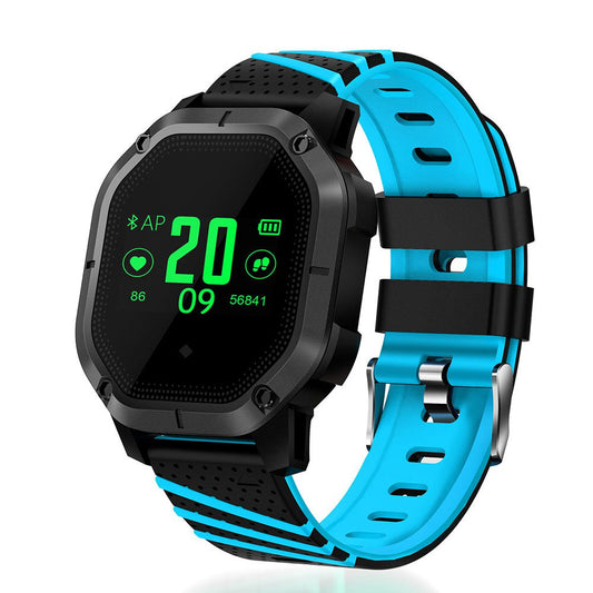 Ceas Smartwatch si Bratara Fitness Sport-Tech K5, Model Sport, Tensiometru, Puls, Monitor Somn, Bratara Detasabila, Notificare Apeluri si Mesaje, IP68 Waterproof, Incarcare Magnetica, Culoare Albastru