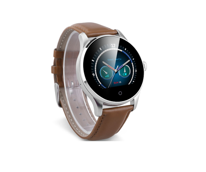 Ceas Smartwatch KTM Edition 88 Stainless Steel, Monitorizare Ritm Cardiac, Curea de piele maro, Android, IOS, Bluetooth, Handsfree, Touchscreen, G-senzor, Pedometru