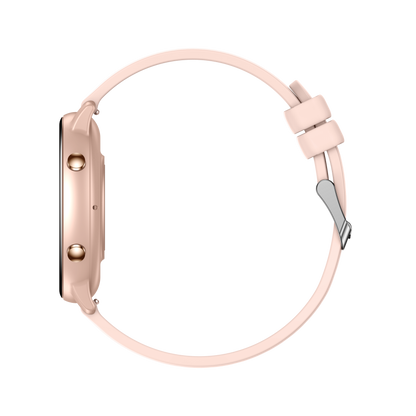 Ceas Smartwatch idealSTORE KooPio2, Apel Bluetooth, Asistent Vocal, Carcasa Slim din Aluminiu, Afisaj HD, 100+ Moduri Sport, Management Somn, Monitorizare Sanatate, Monitorizare Respiratie, Culoare Rose