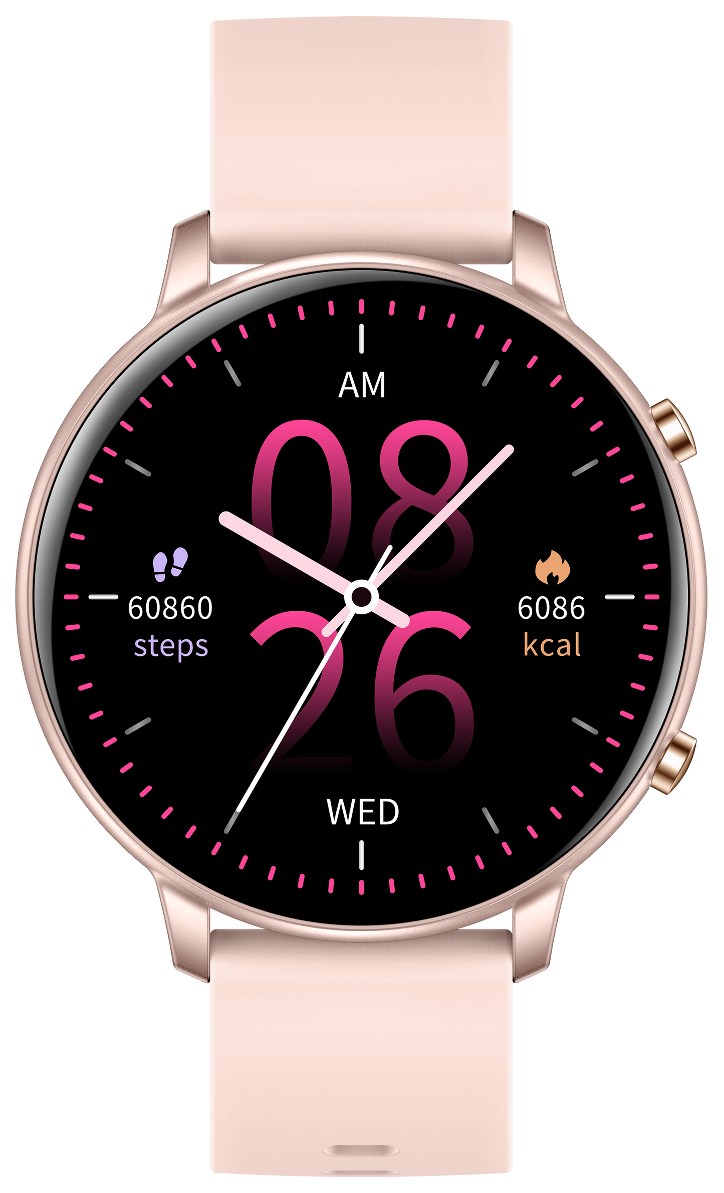 Ceas Smartwatch idealSTORE KooPio2, Apel Bluetooth, Asistent Vocal, Carcasa Slim din Aluminiu, Afisaj HD, 100+ Moduri Sport, Management Somn, Monitorizare Sanatate, Monitorizare Respiratie, Culoare Rose