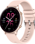 Ceas Smartwatch idealSTORE KooPio2, Apel Bluetooth, Asistent Vocal, Carcasa Slim din Aluminiu, Afisaj HD, 100+ Moduri Sport, Management Somn, Monitorizare Sanatate, Monitorizare Respiratie, Culoare Rose