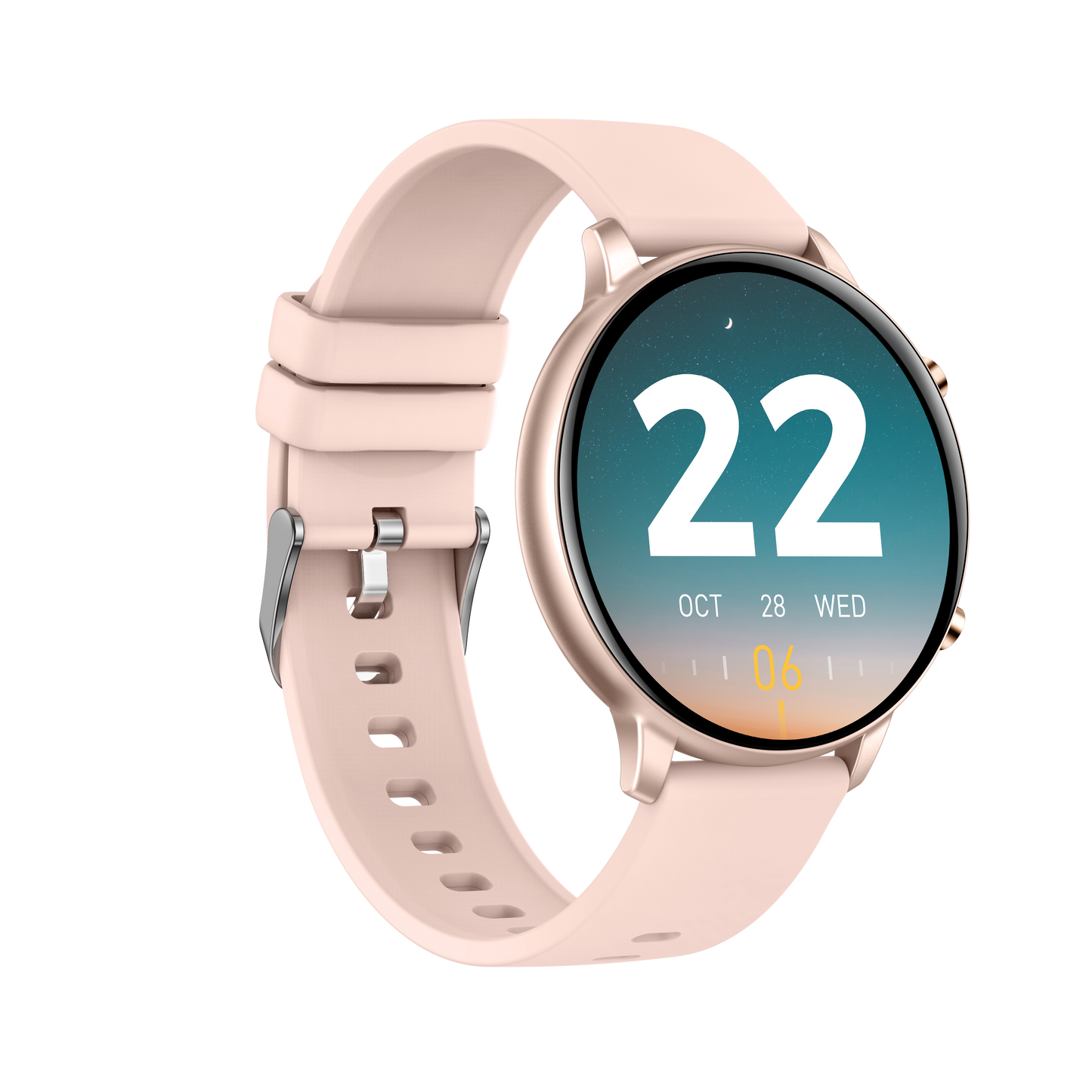 Ceas Smartwatch idealSTORE KooPio2, Apel Bluetooth, Asistent Vocal, Carcasa Slim din Aluminiu, Afisaj HD, 100+ Moduri Sport, Management Somn, Monitorizare Sanatate, Monitorizare Respiratie, Culoare Rose