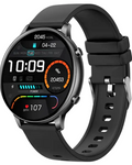 Ceas Smartwatch idealSTORE KooPio2, Apel Bluetooth, Asistent Vocal, Carcasa Slim din Aluminiu, Afisaj HD, 100+ Moduri Sport, Management Somn, Monitorizare Sanatate, Monitorizare Respiratie, Culoare Negru