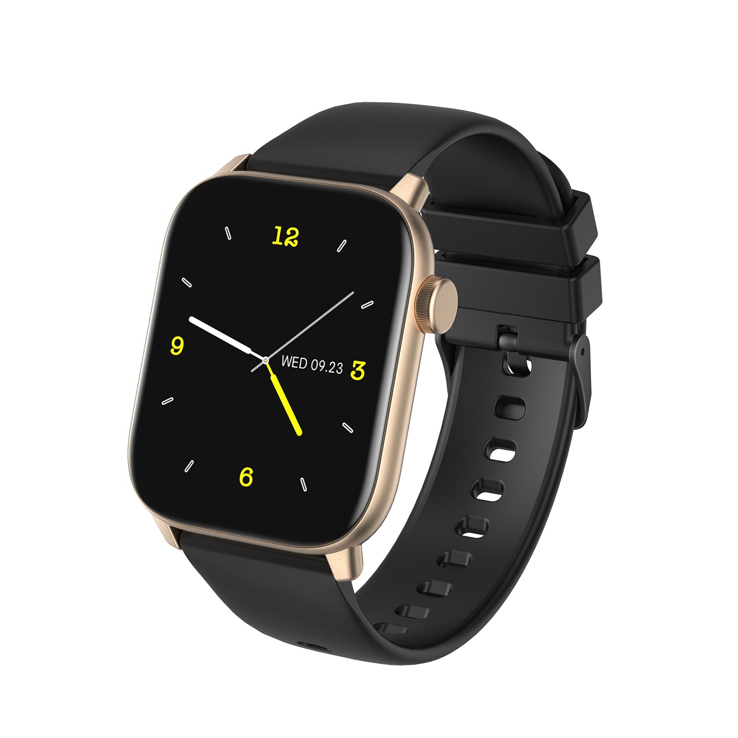 Smartwatch si bratara de Fitness idealStore iKeo+ din Aliaj Metalic, Functii MultiSport, Monitorizare Tensiune, Oxigen, Notificari Aplicatii, Monitor Somn, Pedometru, Rezistent la apa IP68, Culoare Negru Gold