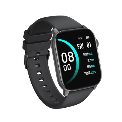 Smartwatch si bratara de Fitness idealStore iKeo+ din Aliaj Metalic, Functii MultiSport, Monitorizare Tensiune, Oxigen, Notificari Aplicatii, Monitor Somn, Pedometru, Rezistent la apa IP68, Culoare Negru