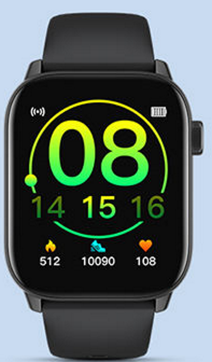 Smartwatch si bratara de Fitness idealStore iKeo+ din Aliaj Metalic, Functii MultiSport, Monitorizare Tensiune, Oxigen, Notificari Aplicatii, Monitor Somn, Pedometru, Rezistent la apa IP68, Culoare Negru