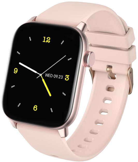 Smartwatch si bratara de Fitness idealStore iKeo+ din Aliaj Metalic, Functii MultiSport, Monitorizare Tensiune, Oxigen, Notificari Aplicatii, Monitor Somn, Pedometru, Rezistent la apa IP68, Culoare Roz