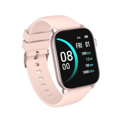 Smartwatch si bratara de Fitness idealStore iKeo+ din Aliaj Metalic, Functii MultiSport, Monitorizare Tensiune, Oxigen, Notificari Aplicatii, Monitor Somn, Pedometru, Rezistent la apa IP68, Culoare Roz