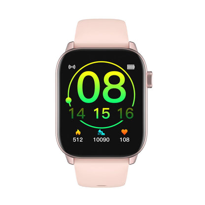 Smartwatch si bratara de Fitness idealStore iKeo+ din Aliaj Metalic, Functii MultiSport, Monitorizare Tensiune, Oxigen, Notificari Aplicatii, Monitor Somn, Pedometru, Rezistent la apa IP68, Culoare Roz