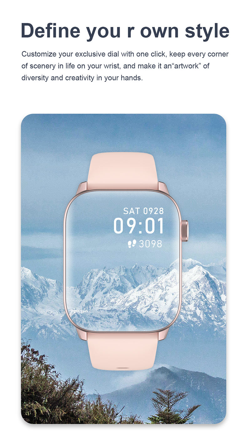 Smartwatch si bratara de Fitness idealStore iKeo+ din Aliaj Metalic, Functii MultiSport, Monitorizare Tensiune, Oxigen, Notificari Aplicatii, Monitor Somn, Pedometru, Rezistent la apa IP68, Culoare Roz