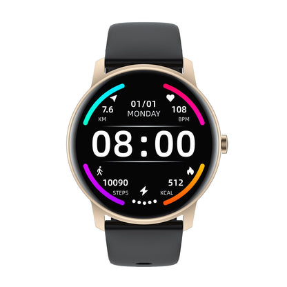 Ceas SmartWatch idealStore Keop77, Monitorizare Sport si Sanatate, Pedometru, Rezistent la Apa, Ecran Curbat, Ultra Subtire, Brata Silicon, Gold