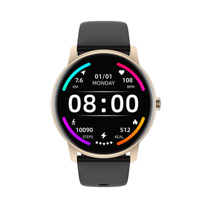 Ceas SmartWatch idealStore Keop77, Monitorizare Sport si Sanatate, Pedometru, Rezistent la Apa, Ecran Curbat, Ultra Subtire, Brata Silicon, Gold