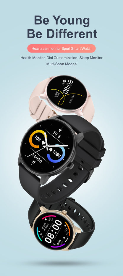 Ceas SmartWatch idealStore Keop77, Monitorizare Sport si Sanatate, Pedometru, Rezistent la Apa, Ecran Curbat, Ultra Subtire, Brata Silicon, Gold