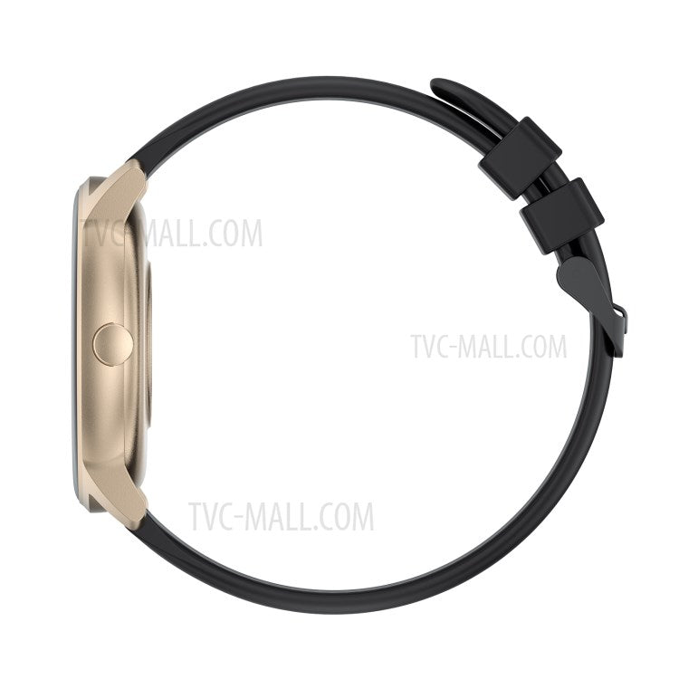 Ceas SmartWatch idealStore Keop77, Monitorizare Sport si Sanatate, Pedometru, Rezistent la Apa, Ecran Curbat, Ultra Subtire, Brata Silicon, Gold