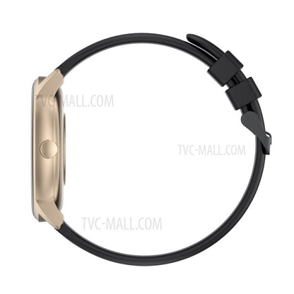 Ceas SmartWatch idealStore Keop77, Monitorizare Sport si Sanatate, Pedometru, Rezistent la Apa, Ecran Curbat, Ultra Subtire, Brata Silicon, Gold