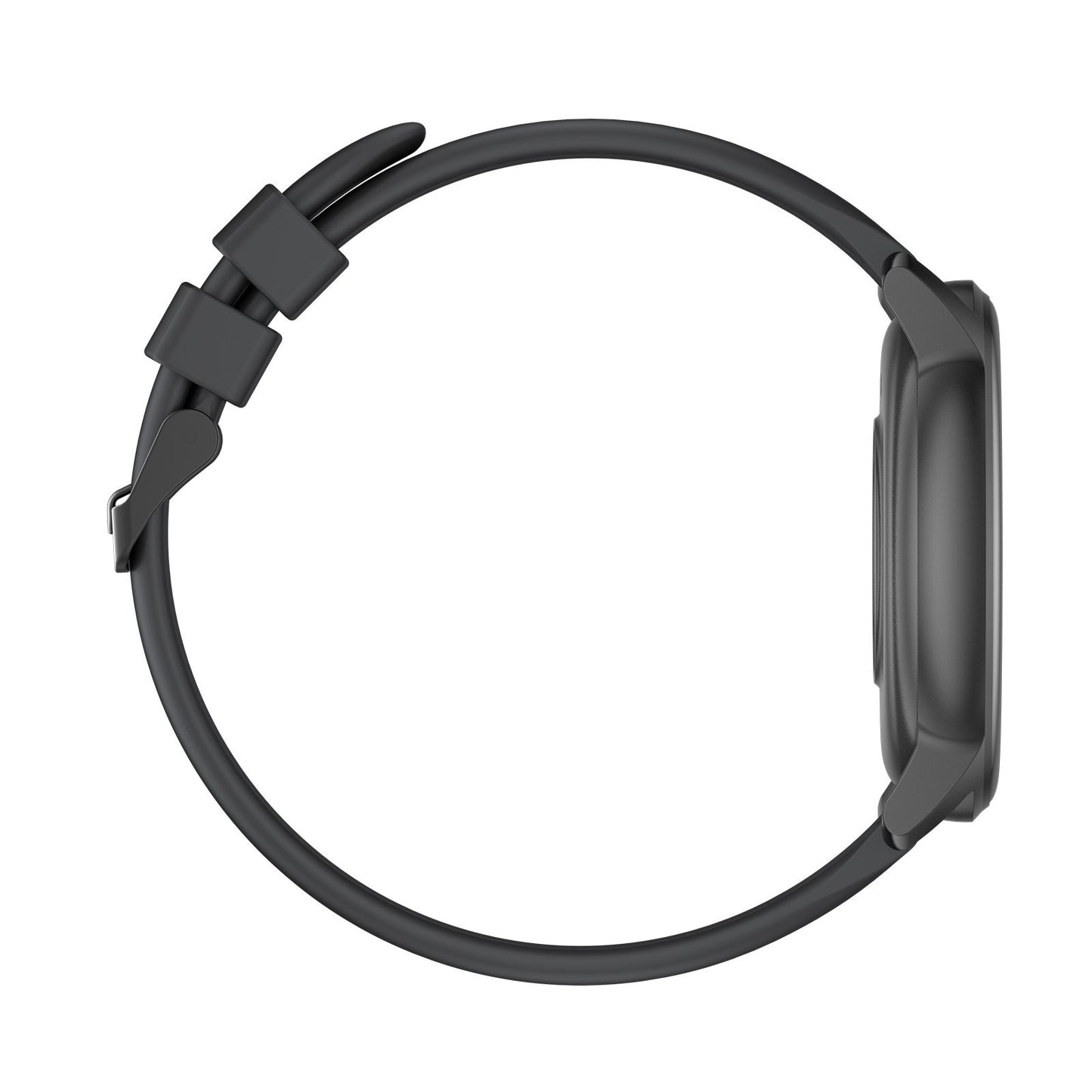 Ceas SmartWatch idealStore Keop77, Monitorizare activitati Sportive si Sanatate, Pedometru, Rezistent la Apa, Ecran Curbat, Ultra Subtire, Brata Silicon, Negru