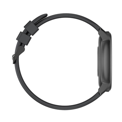Ceas SmartWatch idealStore Keop77, Monitorizare activitati Sportive si Sanatate, Pedometru, Rezistent la Apa, Ecran Curbat, Ultra Subtire, Brata Silicon, Negru