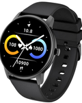 Ceas SmartWatch idealStore Keop77, Monitorizare activitati Sportive si Sanatate, Pedometru, Rezistent la Apa, Ecran Curbat, Ultra Subtire, Brata Silicon, Negru