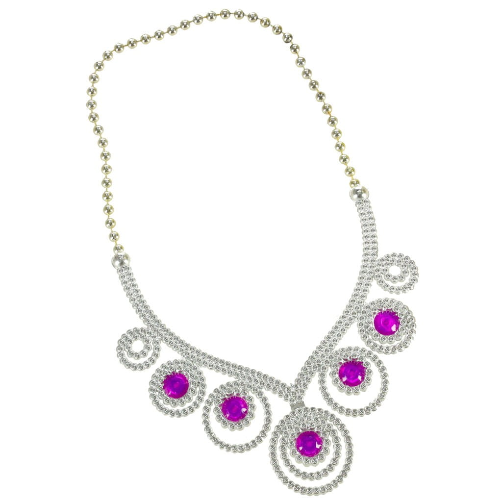 Costum de Printesa Carnaval idealSTORE, Setul Contine Fusta, Coroana, Colier, Cercei, 2 Inele, Sceptru, Poseta, Material Poliester, Bumbac, Plastic, Ideala petreceri si Aniversari, Marime Universala