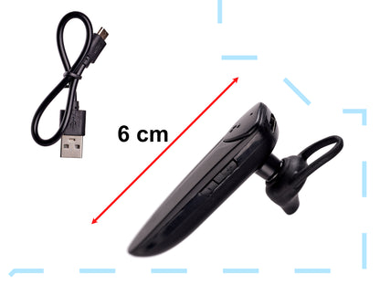 Casca Bluetooth idealStore, Raza 10 m, Autonomie 10 ore, Raspundere Apel, Buton reglaj Volum, Incarcare Rapida, Bluetooth 5.0