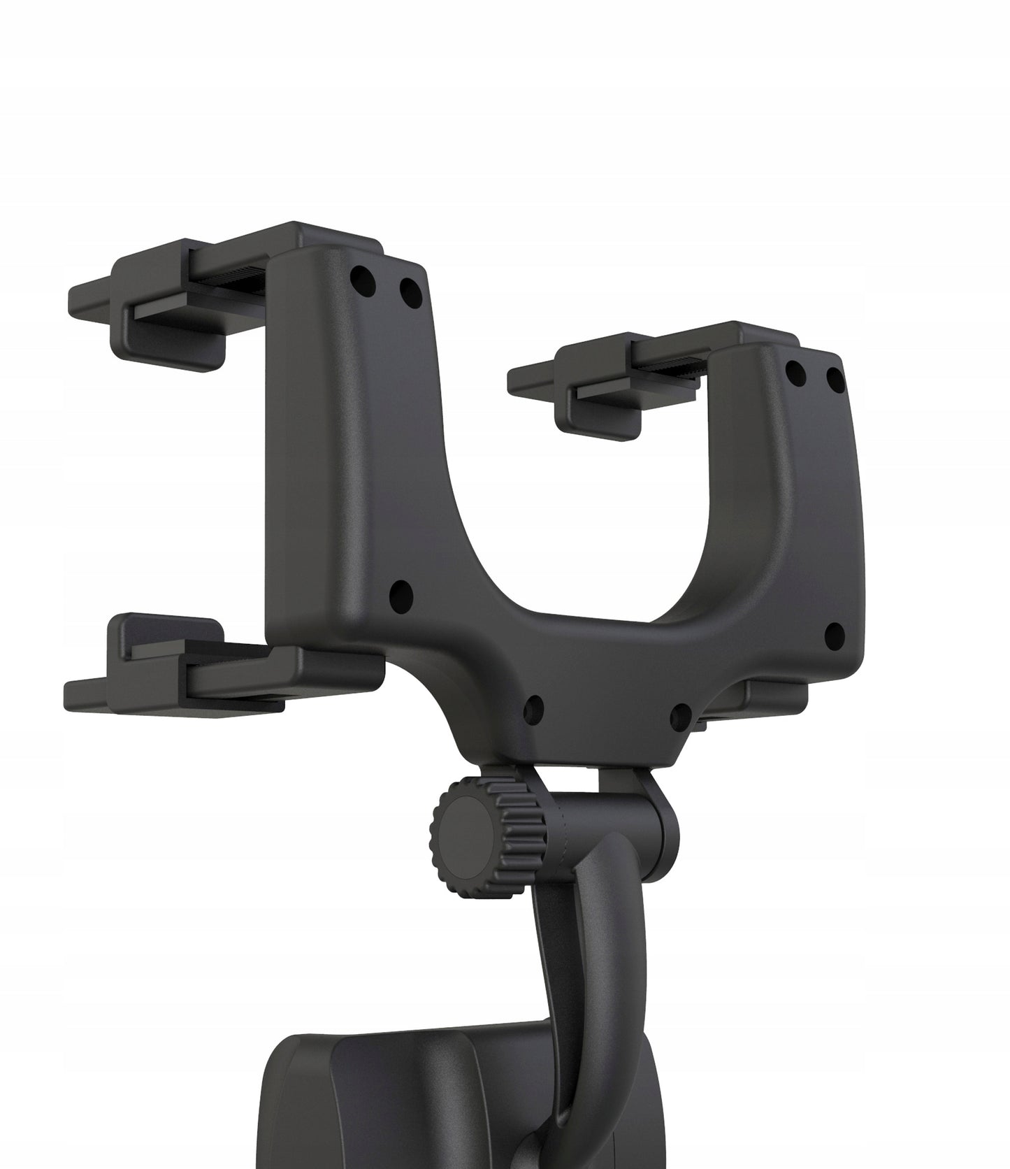 Suport telefon idealStore, cu prindere pe Oglinda Retrovizoare, Brate Reglabile, Rotire 360 , Ajustare pe Orizontala sau Verticala, Latime maxima 9 cm