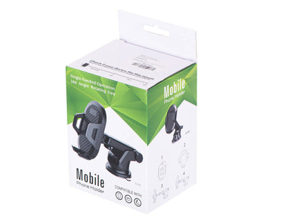 Suport pentru Telefon sau Navigatie idealStore XprofiSupp, Rotativ, Adancime Reglabila, Latime Ajustabila, latime maxima 8,7 cm, culoare Negru